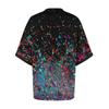 Summer Round Neck 3D Colorful Print Top Fashionable Casual Short Sleeved Women's T-shirts