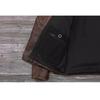 Chinese Size Heavy Motorcycle Jacket Natural Cowhide Leather Top Layer Brown Causal Vintage Retro Moto Suit Leather Coat Winter