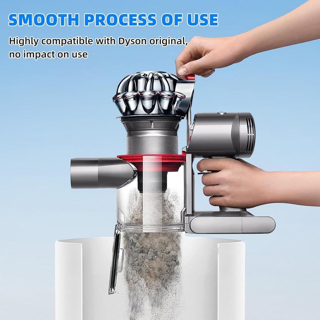 Recipient de praf compatibil cu aspiratorul Dyson V7 V8 SV10 SV11, Înlocuitor recipient de praf pentru Dyson V7 V8, Piesa recipient nr. 967699-01 Aspirator