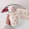 2025 New Water Cup High Appearance Casual Cup Graffiti Plastic Cup Cute Dual Drink Cup Portable Student Straw Cup