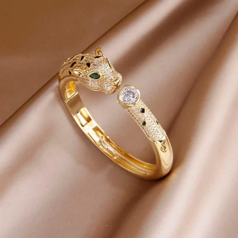 Classical Full Crystal Cubic Zircon Bangles&Bracelet Wide Wedding Bridal Bracelet Ins Fashion Brand Jewelry Open Bracelet