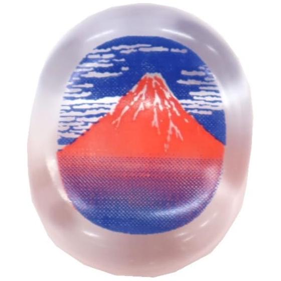 Aoba Clear Chopstick Rest, Japanese Painting The Great Wave off Kanagawa Inspired, Made in Japan, Acrylic Resin