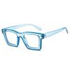 SHAUNA Ins Popular Fashion Square Candy Color Glasses Frame Women Optical Clear Anti-Blue Light Eyewear Men Rivets Frame