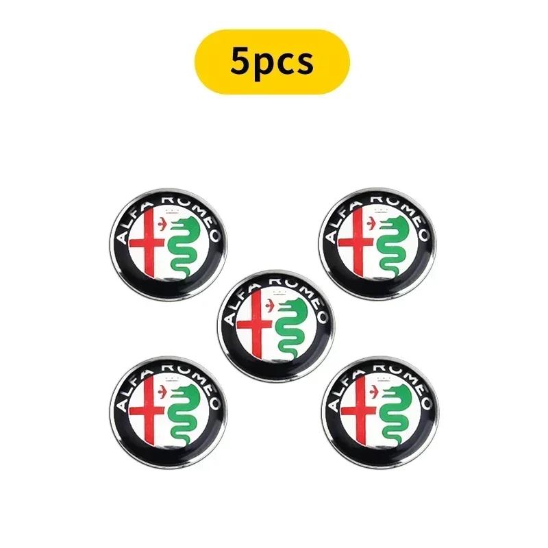 Autoaufkleber Für Alfa Romeo 2/5/10 Stück 14mm Aluminium Metall Auto Schlüssel Emblem Aufkleber Für Alfa Romeo 159 147 156 166 Giulietta Giul