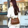 Weiche Leder Mehrfachfach Mehrfach-Taschen Schultertasche Damen Umhängetasche Muttertasche