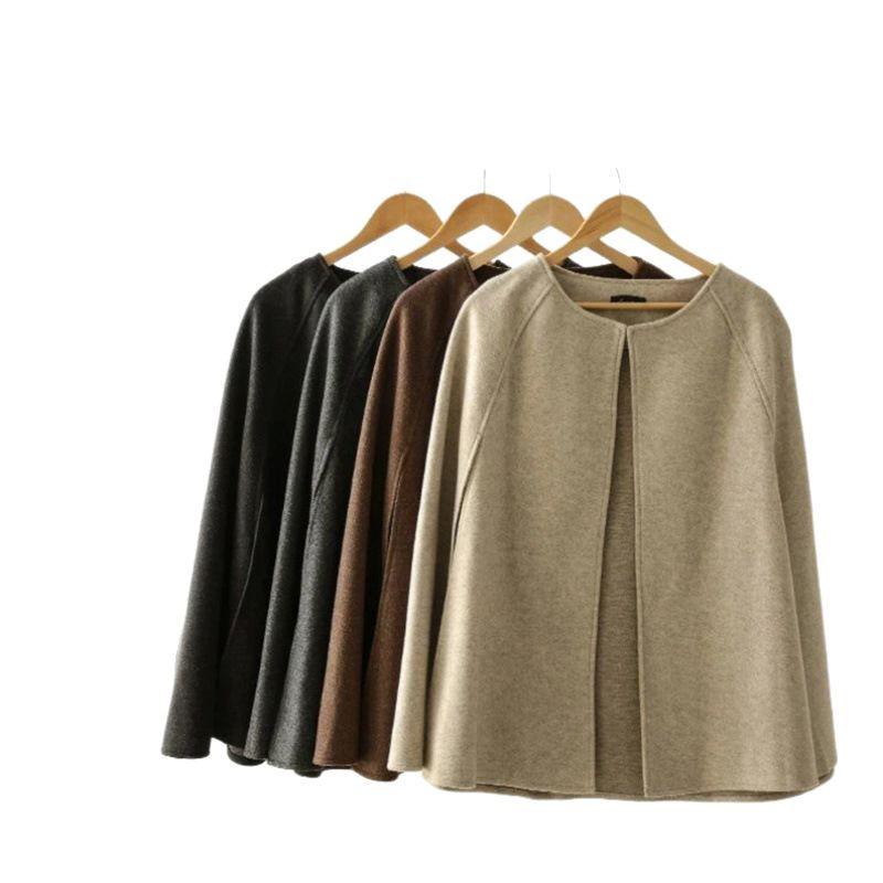 Women's Autumn Versatile Wool Coat and Shawl