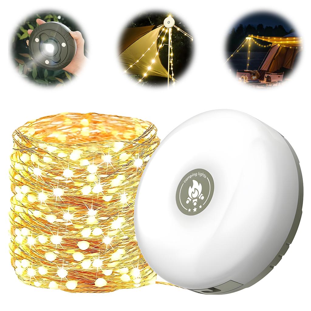 Colorful Starry Sky Camping Light -10 Meter Long Outdoor Light String, Tape Measure Light, Decorative Light, Camping Light