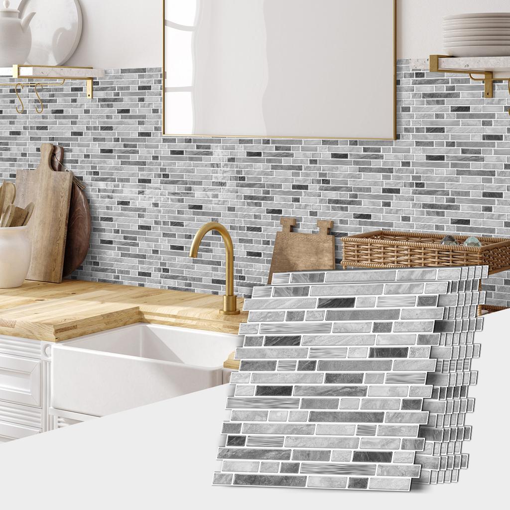 Diy Imitation Glue Special-Shaped Wall Sticker, Self-Adhesive Waterproof Kitchen Bathroom Decoration Pvc Tile Sticker Wallpaper Wallpaper