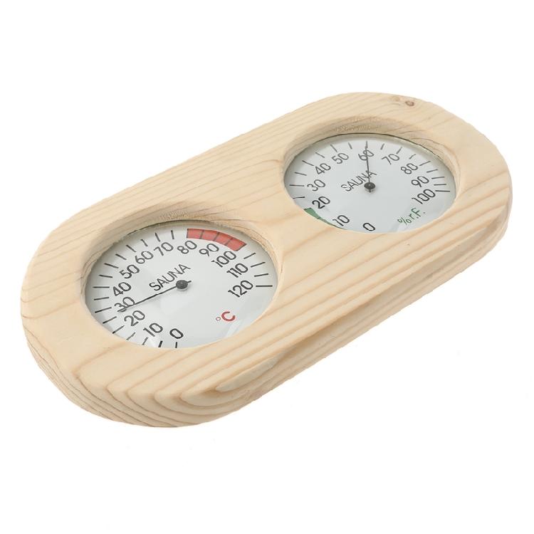 1pcs Wooden Sauna Thermometer Sauna Hygrothermograph Thermometer Celsius