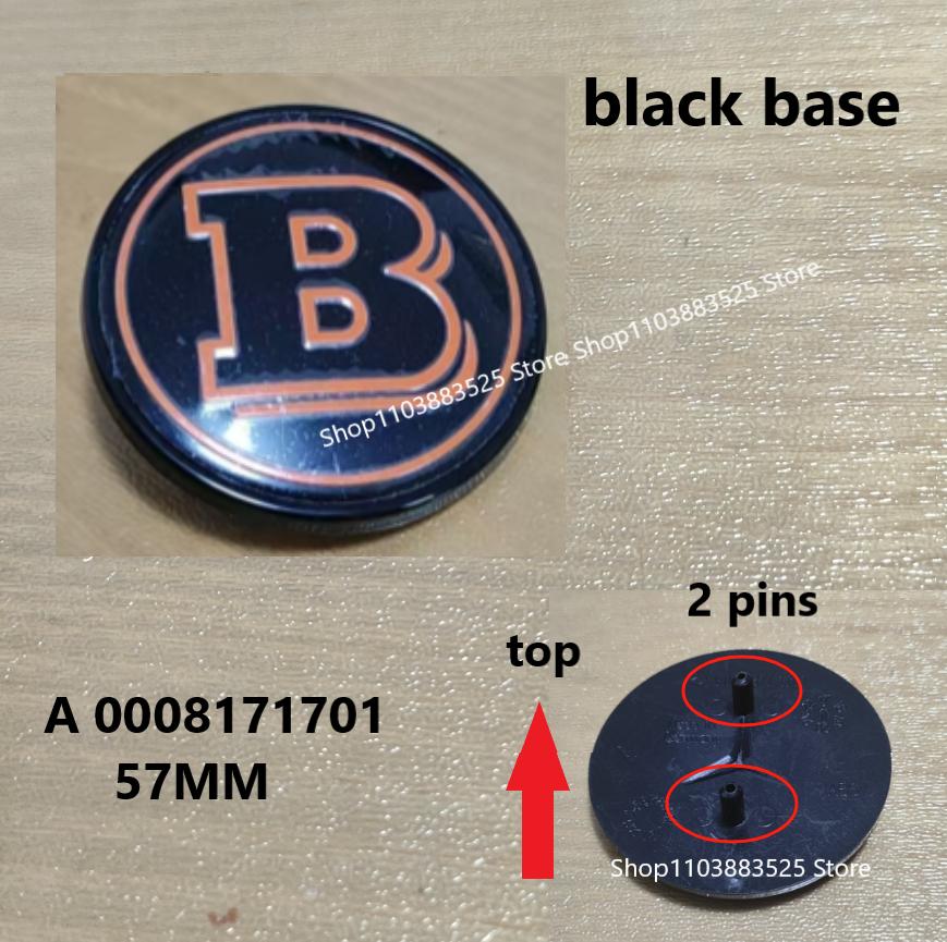 1pcs 38/57mm Car Front Hood Emblem Badge Bonnet For BRABUS W204 W205 W207 W206 W177 W212 W213 W221 W246 GLA GLC CLA Accessories