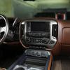 For 14-18 Chevy Silverado Console GPS Navigation Screen Cover Trim Carbon Fiber