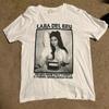 Lana Del Rey Vzácný design Bílé Unisex Repro Tričko