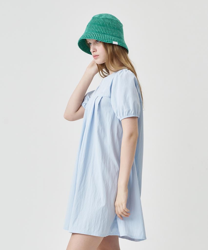 THE-ABON Vivid Cotton Bucket Hat Green