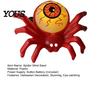 Eco-friendly Spider Band Halloween Wristband, LED Light Up Bracelets, Spooky Skull Eyeball 3D Pumpkin Wrist Bands for Party Supplies