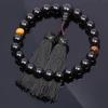 Izen Nenjuya prayer beads for men striped ebony rosary funeral funeral wake informal handmade Comes with magnetic beads bag black tie formal attire