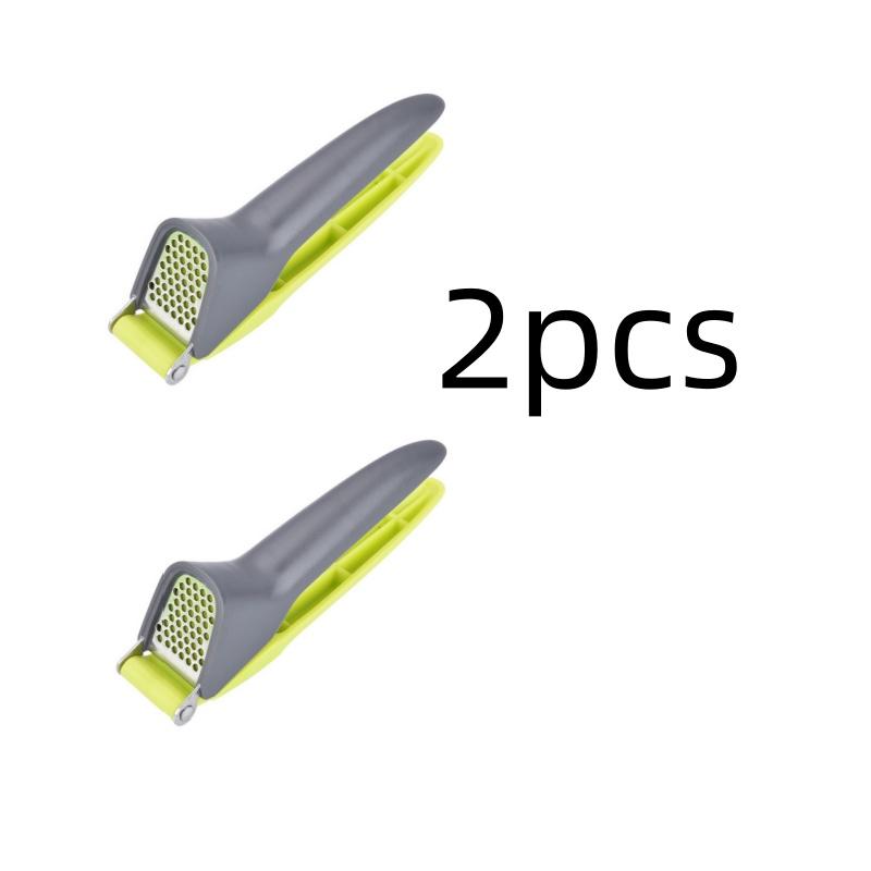 New Manual Stainless Steel Garlic Press Labor with Plastic Handle Saving Design Durable Garlic Puree Garlic Press Kitchen Gadget