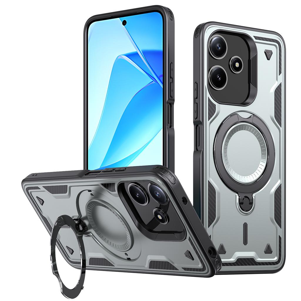 Magnetic Case For Xiaomi Redmi 13 4G/5G/Redmi 12 4G/5G (Global)/Note 13R 5G/Note 12R 5G/Poco M6 4G/M6 Pro 5G/M6 Plus 5G Phone Cover