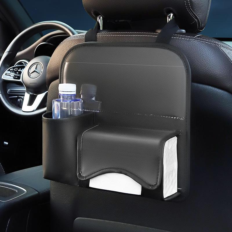 Car Seat Back Organizer Hanging Bag Multi-function Tissue Storage Box Holder Auto Backseat Cup Phone Pocket Interior Accessoire