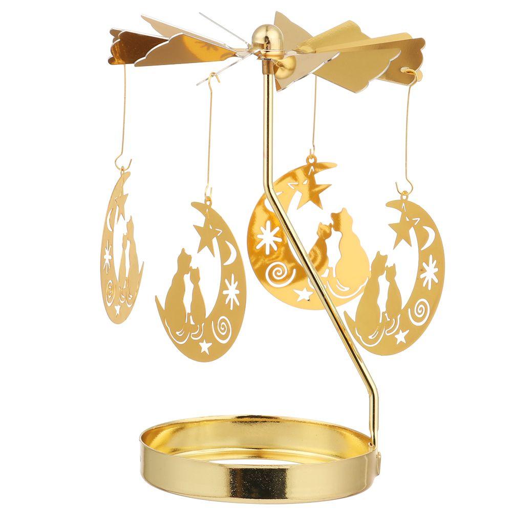 Decoration Christmas Supplies Wedding Romantic Rotating Candle Stand Candlesticks Candle Holder