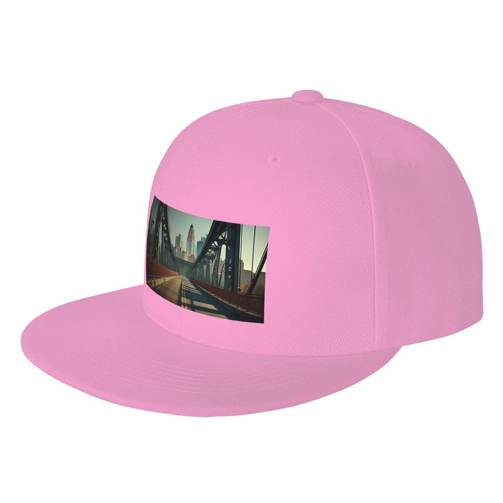 Fashion Bridge To The City Flat Brim Sun Hat Going To Work Or School Hat Womens