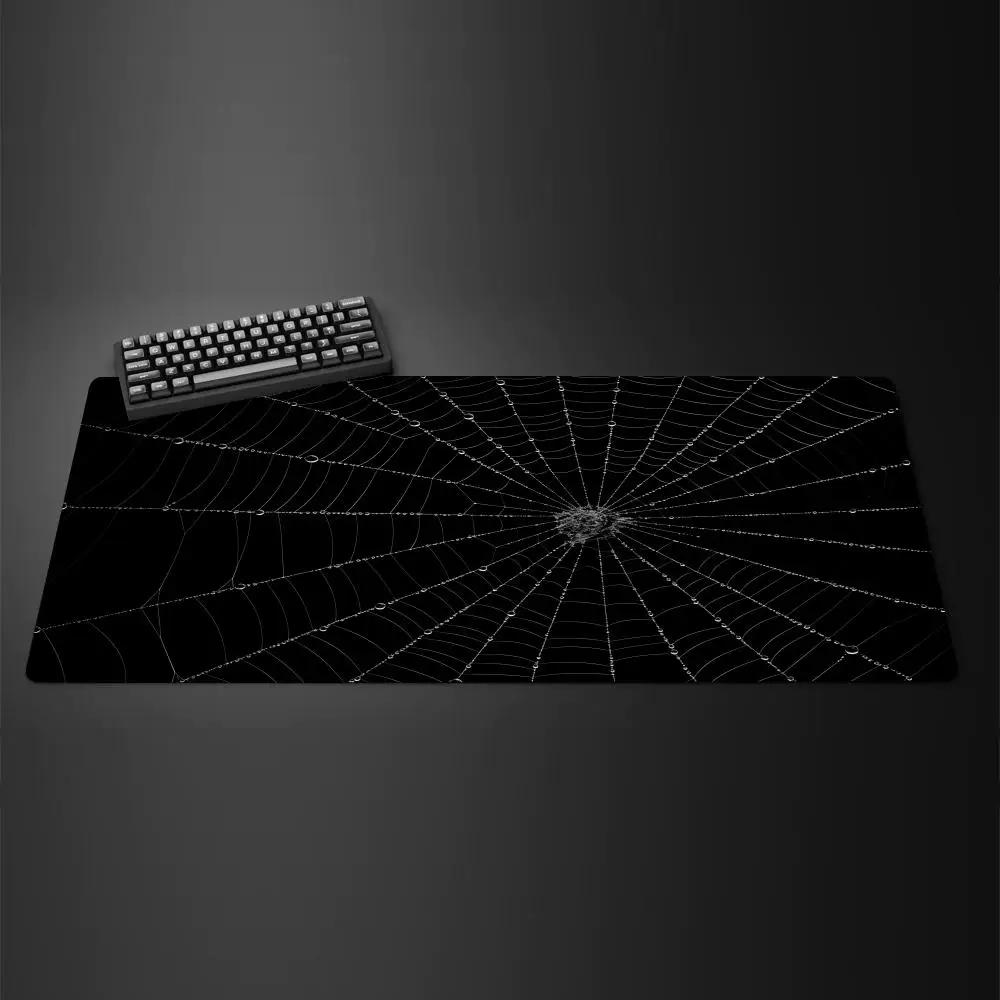 Tappetino Mouse Ragnatela Grande Computer Ufficio Gioco Tavolo Tappetini XXL Gomma Antiscivolo Tastiera Gaming Mousepad Lunghi Tappetini da Scrivania