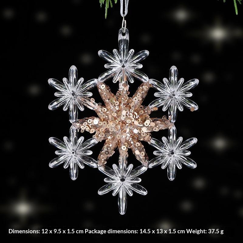 Green Glitter Christmas Hanging Ornament Sparkling Reindeer/High Heel/Tree /Snowflake Designs Pendants With Ribbon Decor