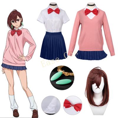 Momo Ayase Disfraz Cosplay Anime Dan Da Dan peluca Cos Disfraz de estudiante uniforme falda atuendos femeninos