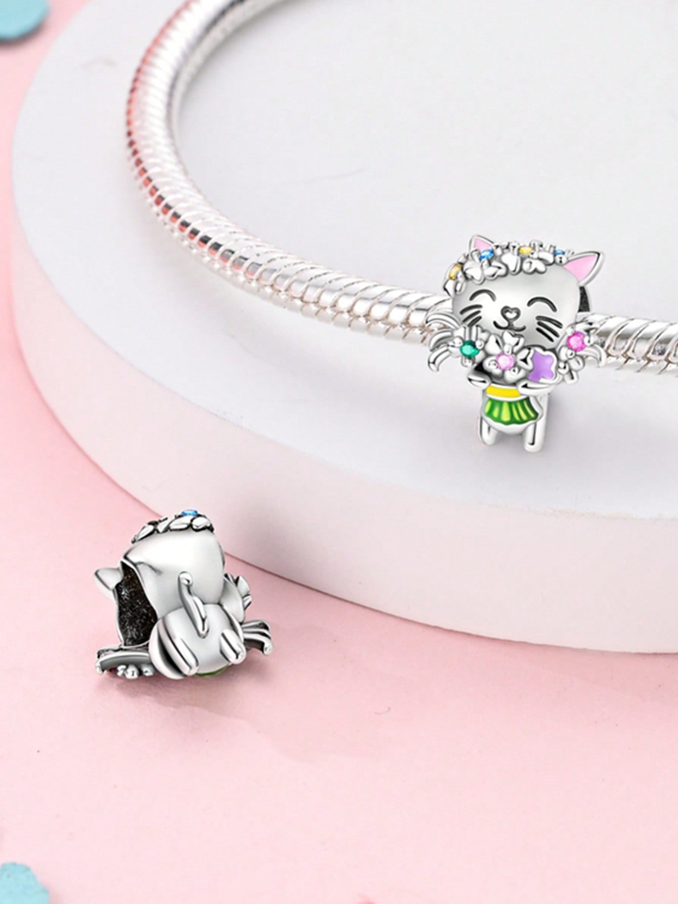 Шармы Плата Картофель Фри Ананас Кошка Бусины Для Оригинальных Браслетов Изготовление Украшений Подарок Женщине