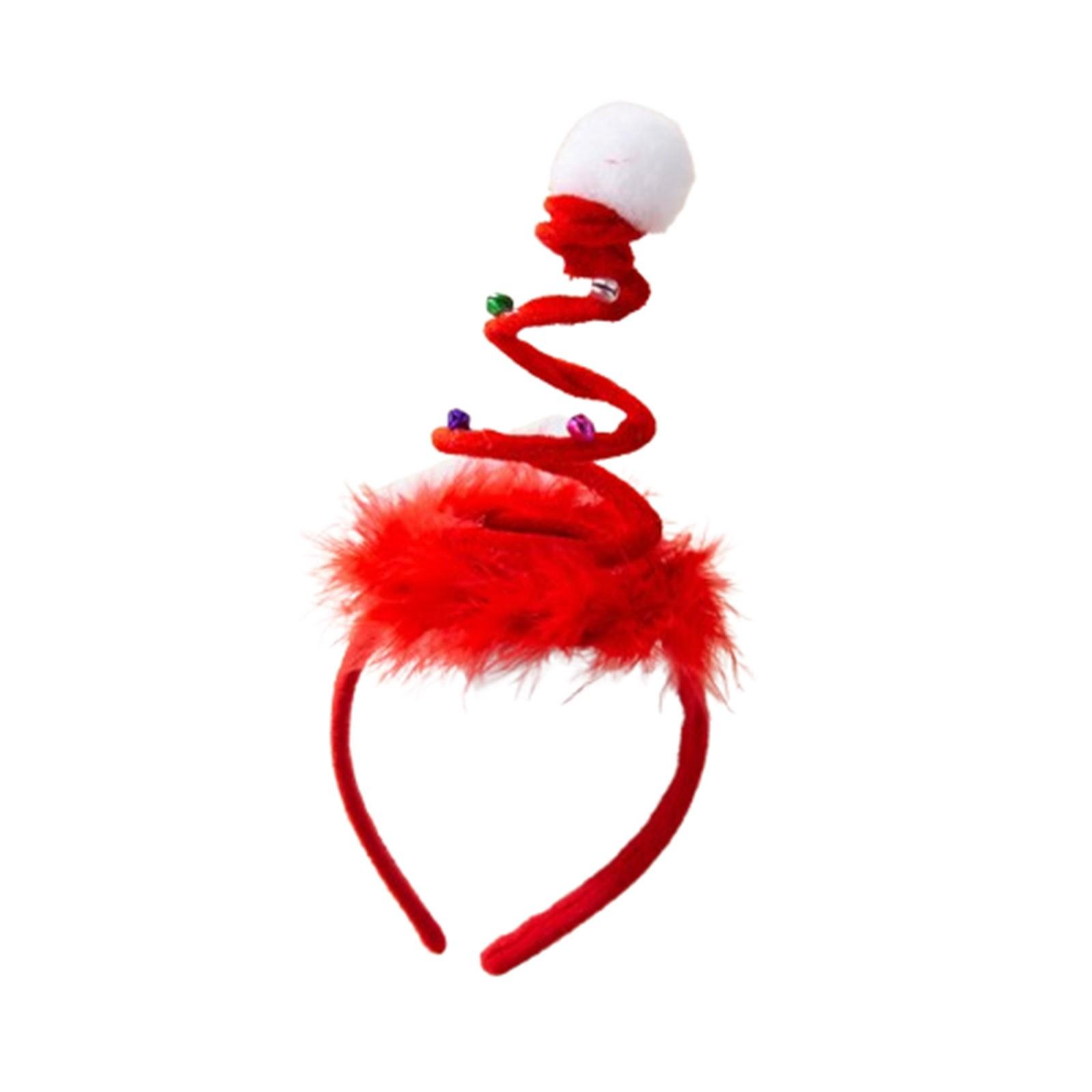 

Повязка на голову в виде рождественской елки Детская повязка на голову для рождественского представления One Size красный
