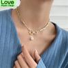 Europe United States Popular Light Luxurious Baroque Wind Natural Pearl Pendant Necklace ,Stylish Women 'S Pendant Necklace TemperamentLuxury Pendant