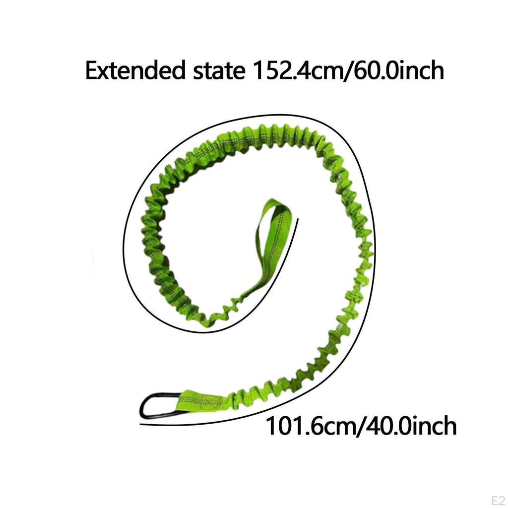 Kayak Paddle Leash Retractable Bungee Cord Fishing Pole Tether Secure Lanyard Rope for SUP