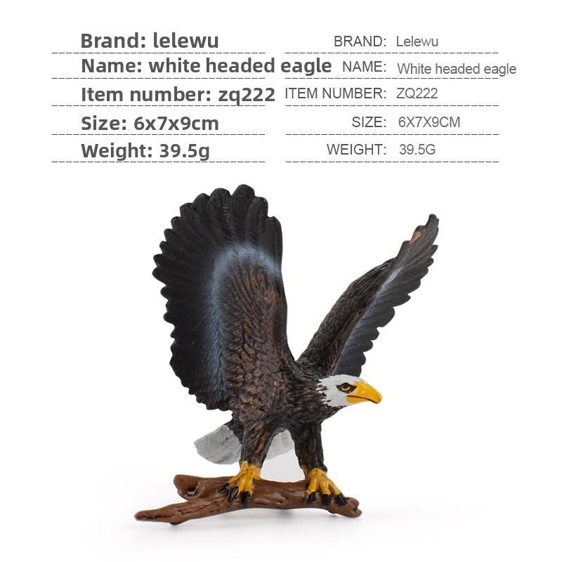 Simulated Deer Eagle Bull Bear Crocodile River Otter Wildlife Model Ornament For Collectors