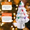 BHBL Christmas Tree Night Light Plug In Christmas Decorative Tree Resin Decorative Tree Light for Bedroom Living Room US Plug