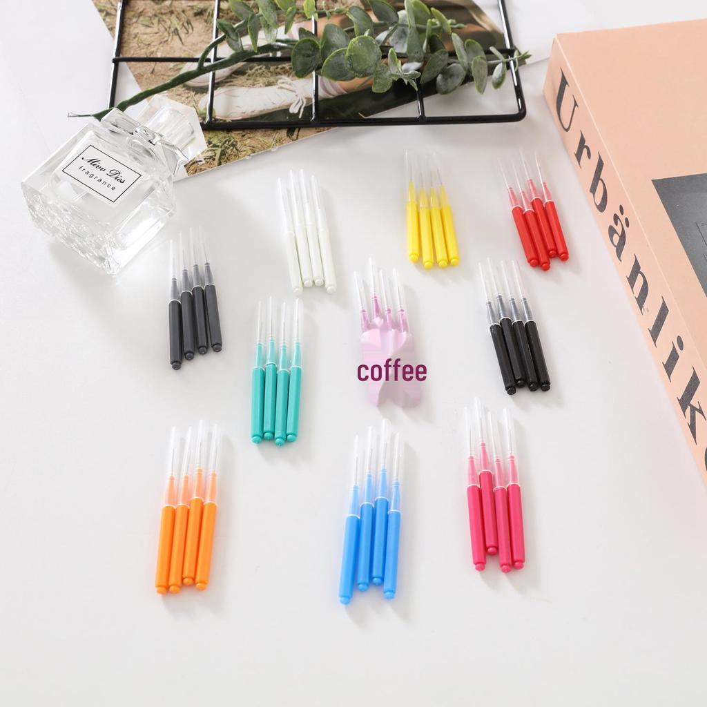 Colored Disposable Spiral Eyelash and Eyebrow Brush Combo