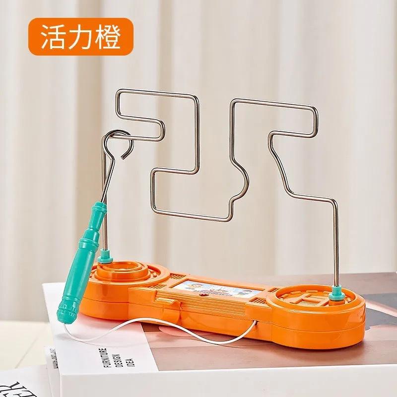 

Kids Electric Touch Maze Game Collision Electric Shock Toy Party Funny Education Circuit Science Experiment Children Gift оранжевый