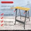 Portable Multifunctional Folding Workbench: Sliding Table Saw & Small Woodworking Station
