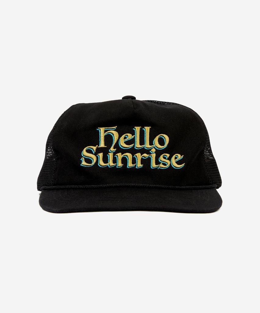 HELLO SUNRISE Heritage Logo Relaxed Fit 5P Cap_Black