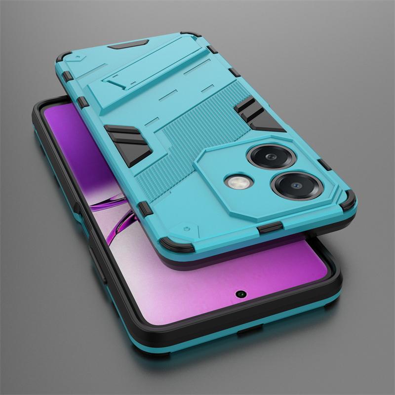 Punkowy uchwyt Etui na telefon dla Oppo A3x 5G India Celulares Shell Bumper Wstrząsoodporny Twardy Dla Oppo A3x 5G Funda Para Tylna Pokrywa