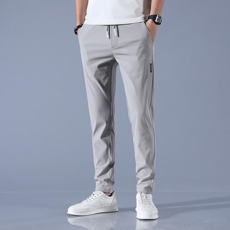Casual Pants For Men, Summer Wear, Thin Cut, Drawstring Pants, Men'S Casual Pants, Men'S Elastic Waistband Trend