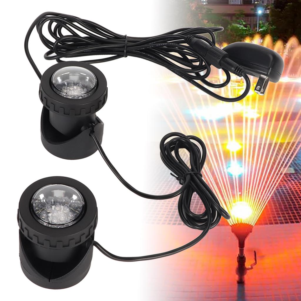 Teichleuchten Farbwechselnd IP68 Wasserdicht Tauchbare LED-Scheinwerfer mit farbigen Linsen für Aquarium
