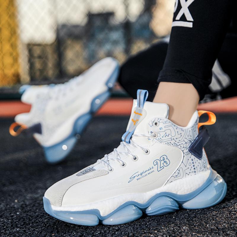 Men's New Fashion Youth Casual Sport Footwear School Sports Training Basketball Shoes Running Shoes Male Student Outdoor Shoe