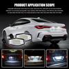 2PCS LED License Plate Light, Tag Lights for License Plate, Rear Tag Light Lamp, Car Accessories Super Bright 18-SMD LED Number Plate Lamps