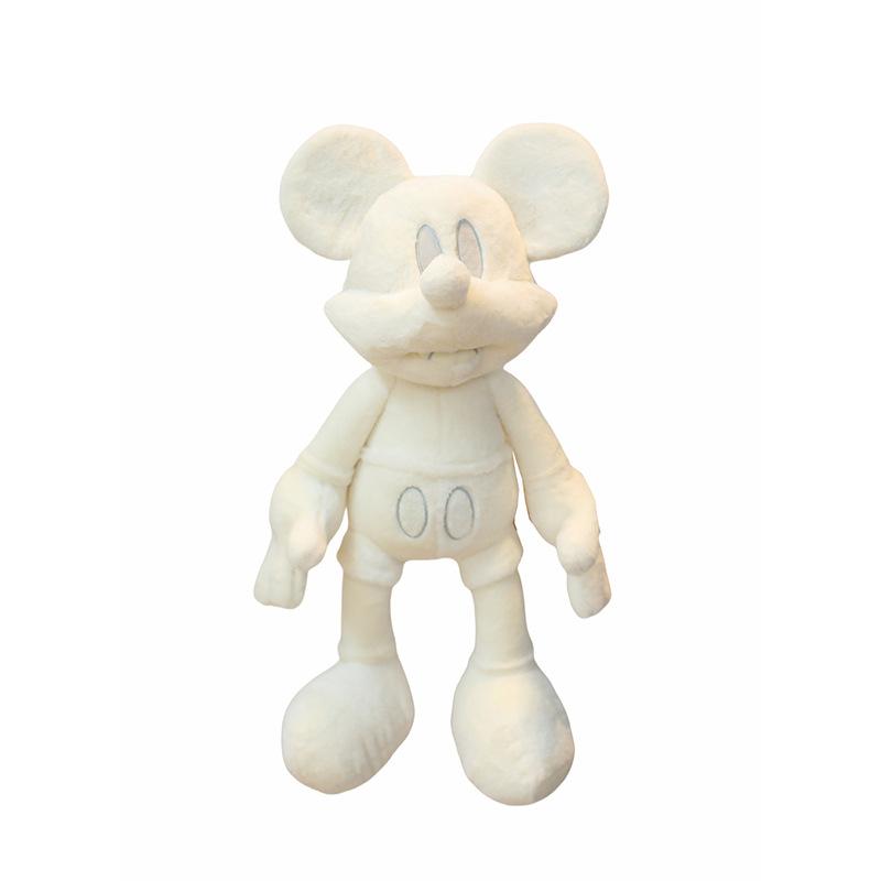 Internet Celebrity Black and White Mickey Plush Toy Dark Mickey Mouse Doll Girl Valentine's Day Gift Throw Pillow