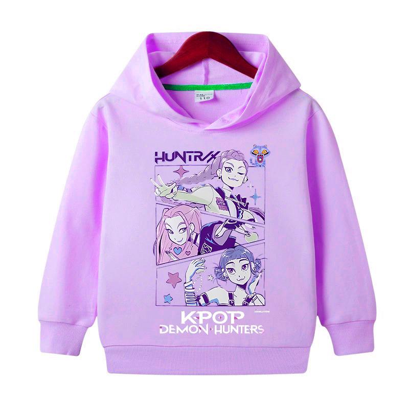 Kpop Mikiny Lovce démonů Dívky Chlapci Anime Rumi Mira Zoey Mikina Dětská Jaro Podzim Pulovr Dlouhý rukáv Dětské oblečení