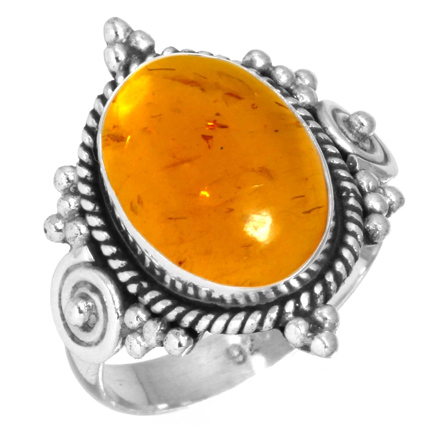 

Кольцо из стерлингового серебра 925 пробы с драгоценными камнями, ювелирные изделия ручной работы, подарок на Хэллоуин, янтарь, аметист, черный оникс, сердолик, гранат, кварц, зеленый оникс, золотой камень 7.5 янтарь