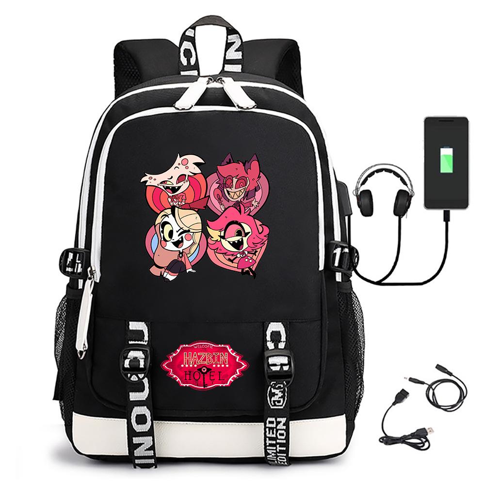Hazbin Hotel Anime Cosplay Rugzak Studenten Schooltas Cartoon Boekentas Laptop Reizen Rugzak Buiten Kinderen Cadeaus