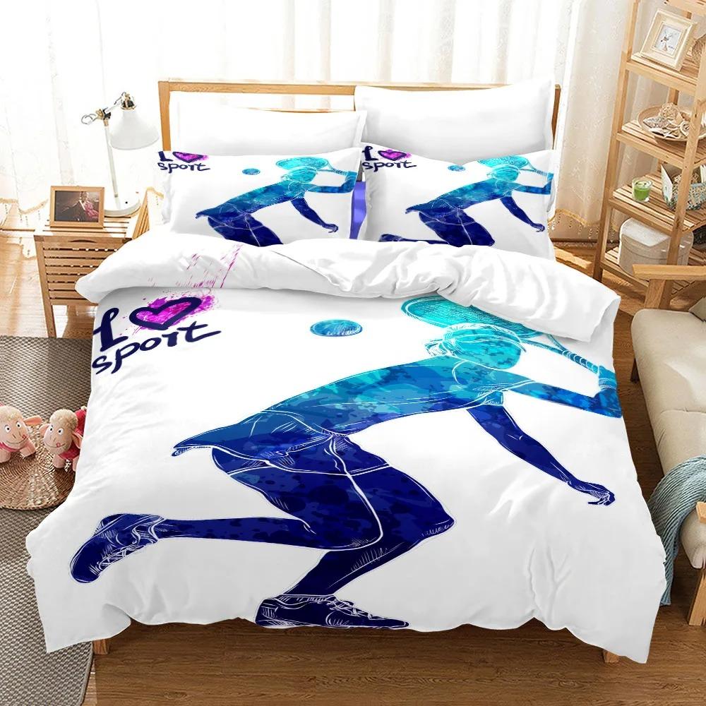 

Athlet Love Sports Пододеяльник Комплект постельного белья King Queen Double Full Twin Single Size Пододеяльник Наволочка Комплект постельного белья 70x133cm 2pcs