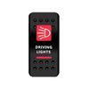 BANDC Boat Rocker Switch Cover (No Switch) Red Marine Dash Cap Labels for RV Heater Carling Switch Car Jeep Wrangler Accessories