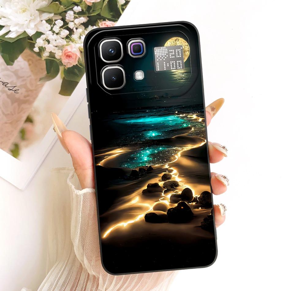 For Infinix Note 60 Pro Note60 Fashion Dusk Beach Painting Phone Case For Infinix Note 60 60Pro 5G Soft Silicone Covers Bumpers