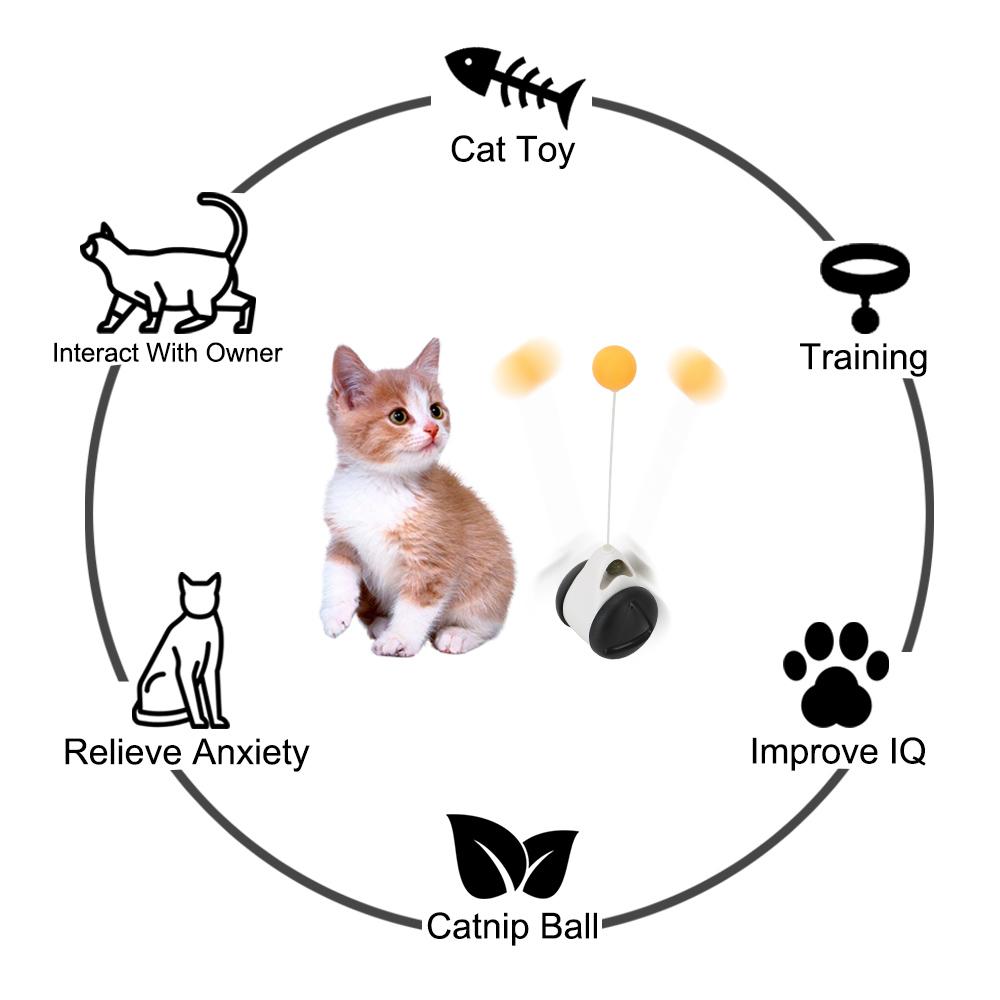 

Интерактивные вращающиеся шарики для кошек, товары для домашних животных, игрушки-тизеры для домашних упражнений с колесами, умная игрушка для кошек, забавная, не скучная